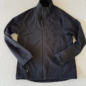 Icebreaker Stealth Jacket Merino Lined Men's M Soft Shell Black FW13 $375